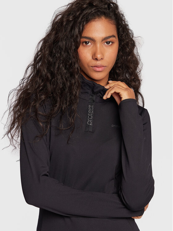 Protest Protest Технічний світшот Fabriz P3693000 Чорний Slim Fit