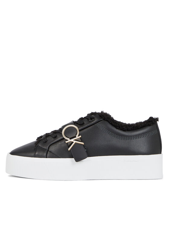 Calvin Klein Calvin Klein Superge Flatform Cupsole Lace Up W/Hw Wl HW0HW01671 Črna