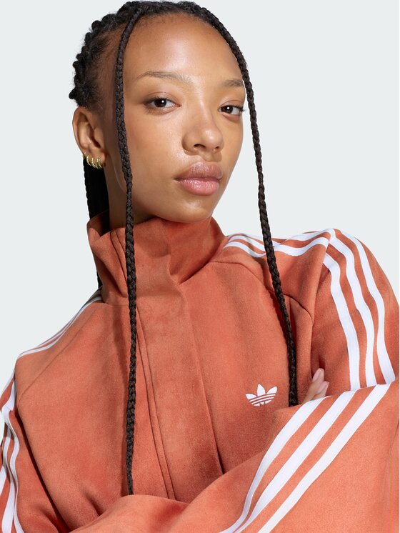 adidas adidas Kurtka anorak 171035 Pomarańczowy Loose Fit