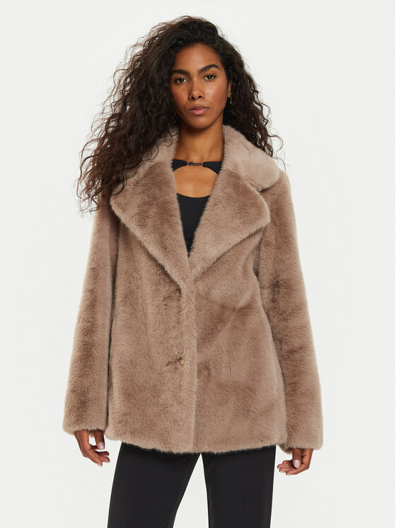Guess Guess Kabát pro přechodné období Filomena W4BL04 WGHO0 Béžová Regular Fit
