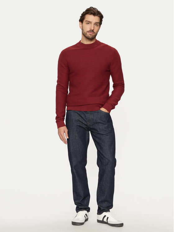 Selected Homme Selected Homme Pulover Tion 16095640 Roșu Regular Fit