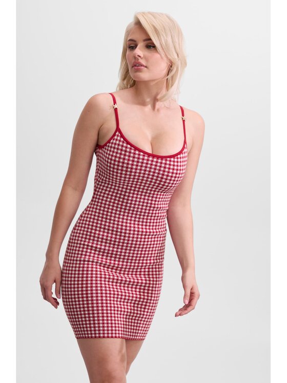 Guess Guess Sukienka codzienna 182718 Czerwony Classic Fit