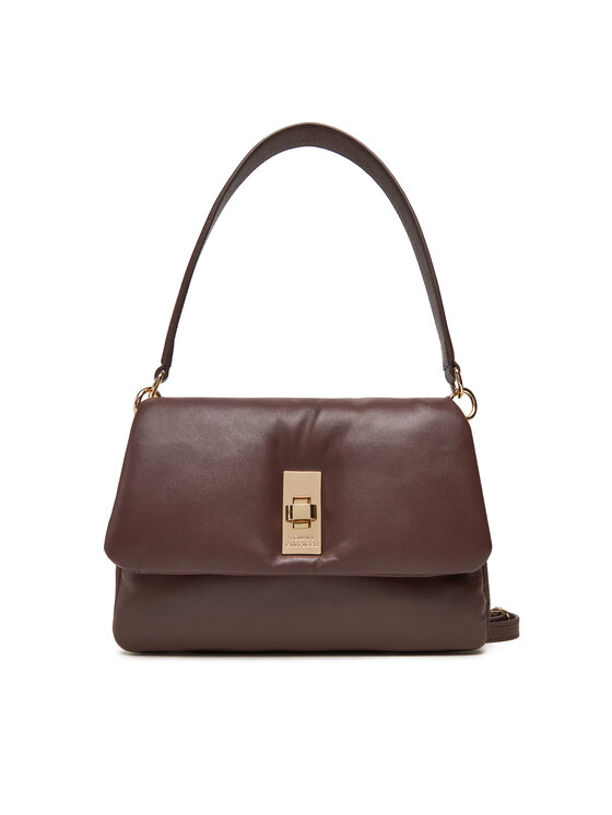 Geantă Tommy Hilfiger Soft Leather Conv Crossover AW0AW17638 Maro