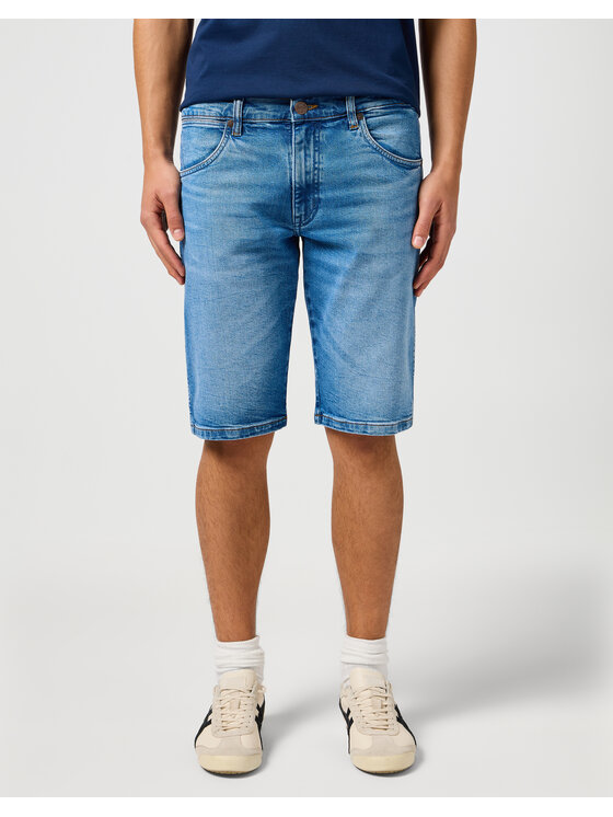 Wrangler Wrangler Szorty jeansowe COLTON 112362488 Niebieski Regular Fit