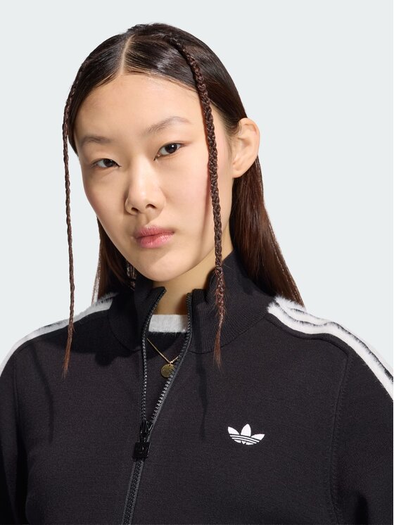 adidas adidas Кардиган Firebird KS7366 Черен Slim Fit