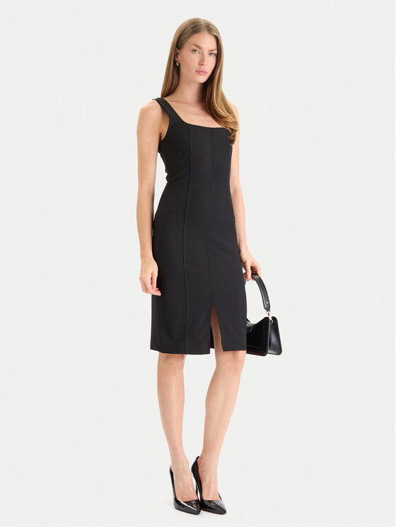 Rinascimento Rinascimento Kokteilinė suknelė CFC0125541003 Juoda Slim Fit
