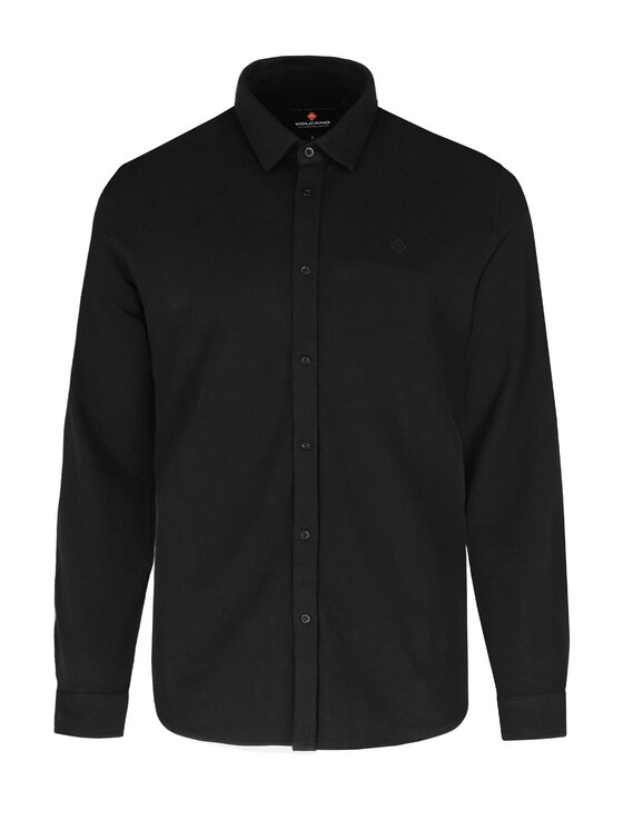 Volcano Volcano Koszula K-STERRY Czarny Regular Fit