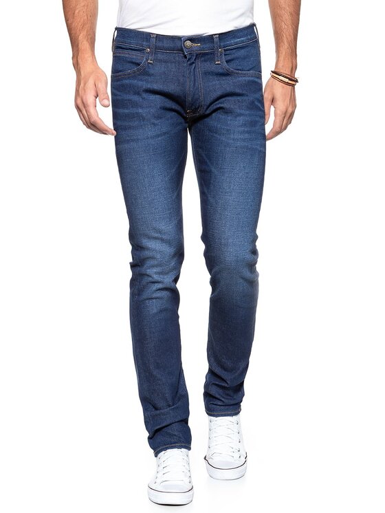Lee Lee Jeansy LUKE Niebieski Slim Fit