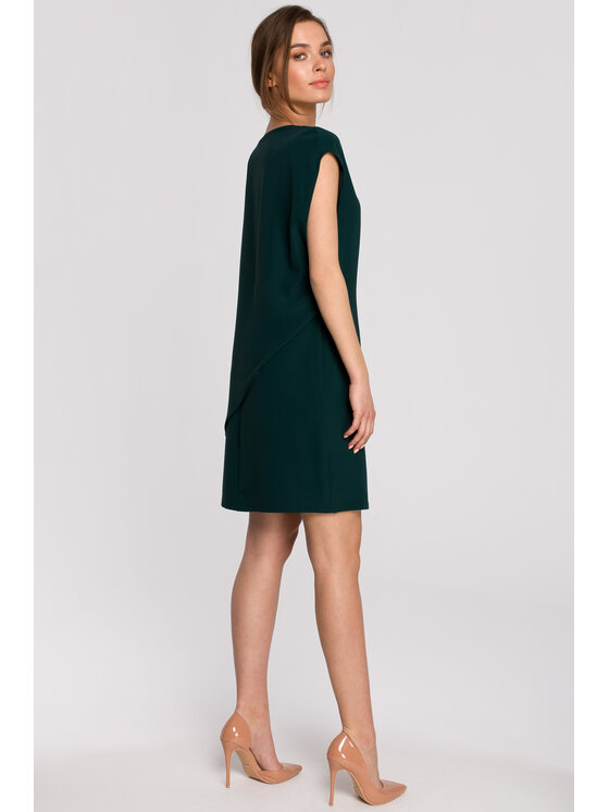 Stylove Stylove Každodenné šaty S262 Zelená Regular Fit