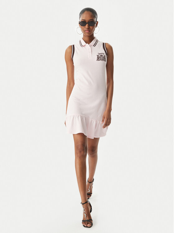 Juicy Couture Juicy Couture Лятна рокля Juicy Peplum JCGED126016 Розов Regular Fit