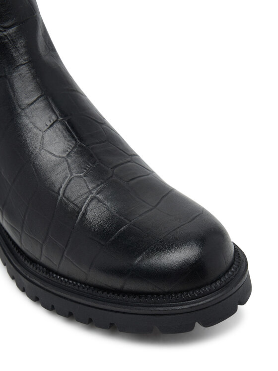 Tamaris Tamaris Kotníková obuv s elastickým prvkem 1-25427-41 Černá