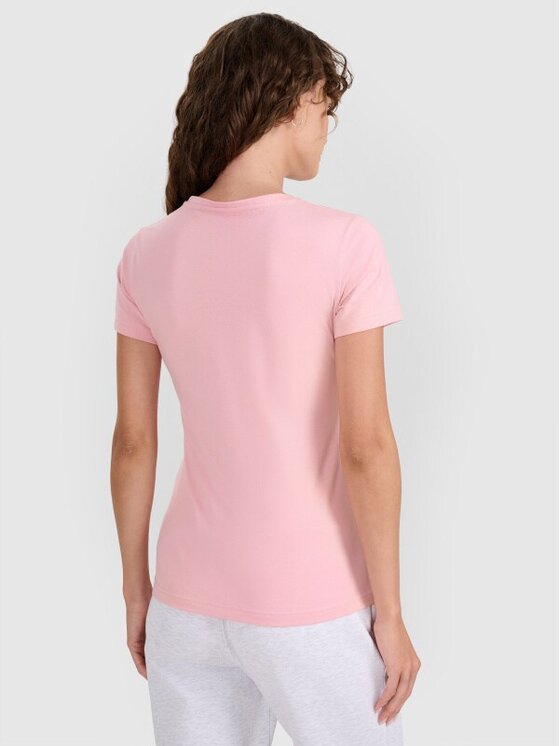 4F 4F T-shirt 4FWMM00TTSHF2255-56S Rosa Slim Fit