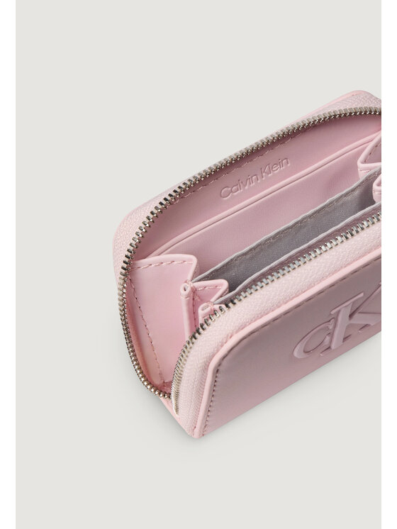 Calvin Klein Calvin Klein Portafoglio BOLD CK MEDIUM ZIP AROUND Rosa