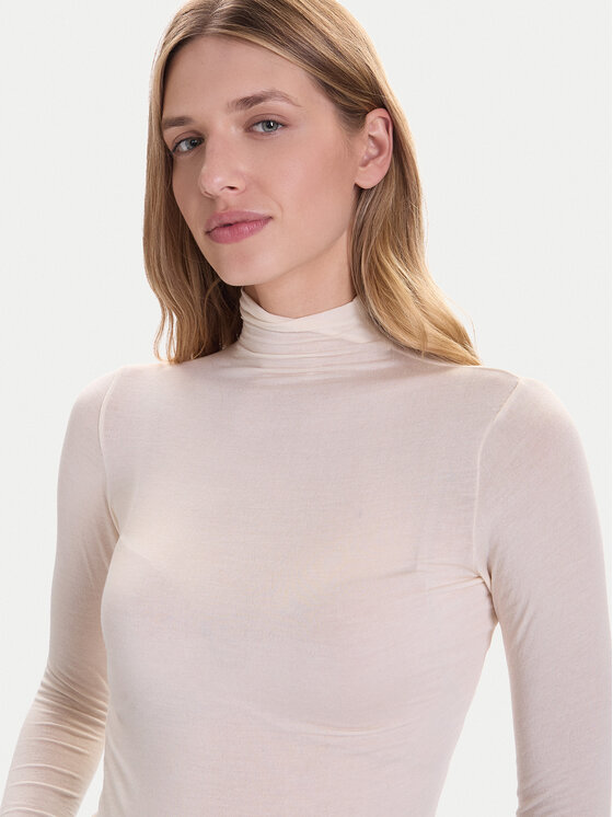 Hunkemöller Hunkemöller Bluza Intimate 302810 Écru Slim Fit