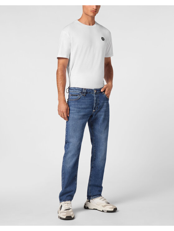 PHILIPP PLEIN PHILIPP PLEIN Jeansy 19049 Světle modrá Straight Leg
