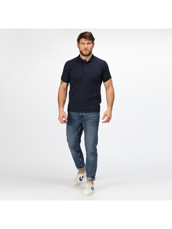 Regatta Regatta Polo Coolweave Granatowy Shirt Fit