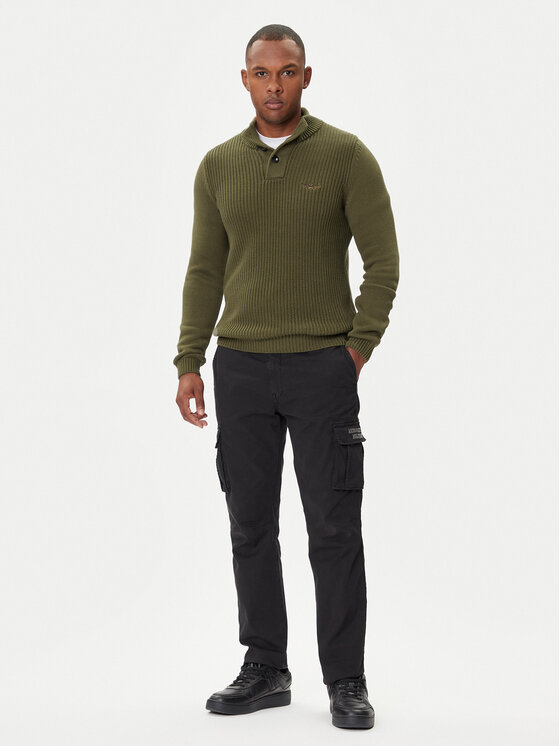 Aeronautica Militare Aeronautica Militare Πουλόβερ 252MA1572UL00409 Πράσινο Slim Fit
