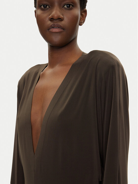 NORMA KAMALI NORMA KAMALI Гащеризон KK424JPLG63823 Кафяв Regular Fit