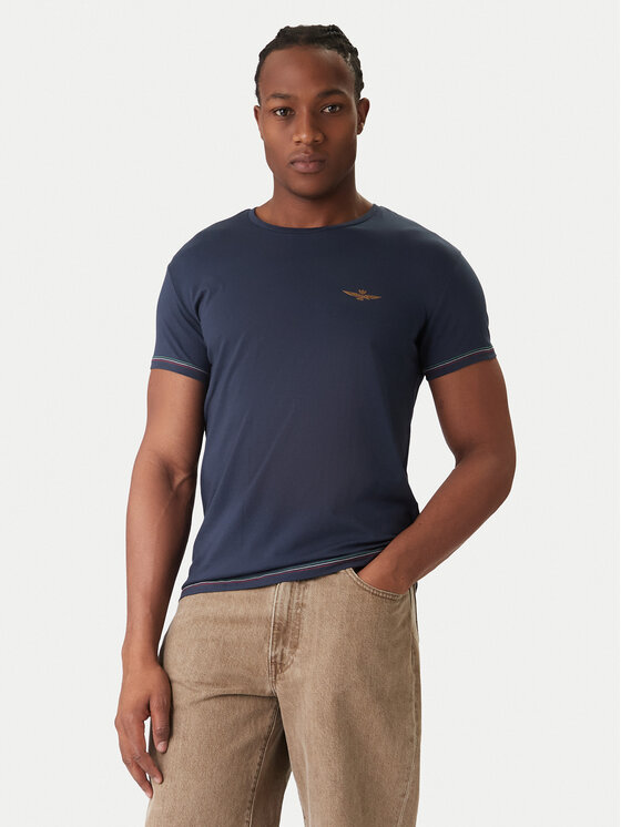 Aeronautica Militare Aeronautica Militare T-särkide komplekt AM1UTI003B Värviline Slim Fit