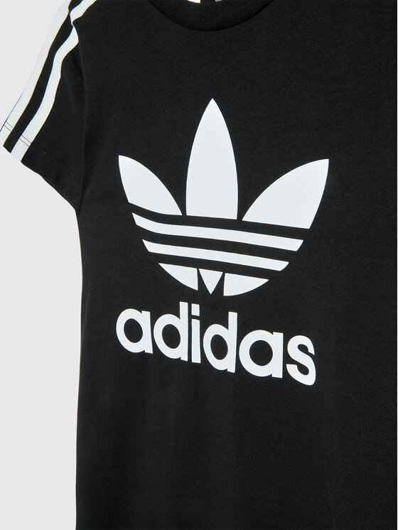 adidas adidas Každodenné šaty adicolor HK0289 Čierna Slim Fit