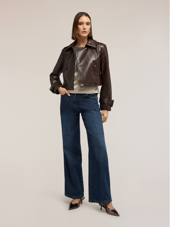 Motivi Motivi Giacca in similpelle R312Q001112N022 Bordeaux Regular Fit