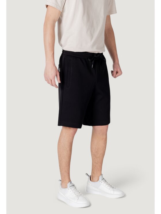 Armani Exchange Armani Exchange Pantaloncini di tessuto XM000372 AF10818 Nero Bermuda Fit