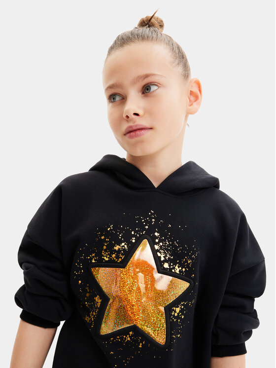 Desigual Desigual Μπλούζα 23WGSK02 Μαύρο Regular Fit