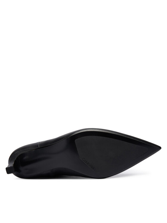 Calvin Klein Calvin Klein Боти Ess Kitten Heel Long Boots HW0HW02690 Черен