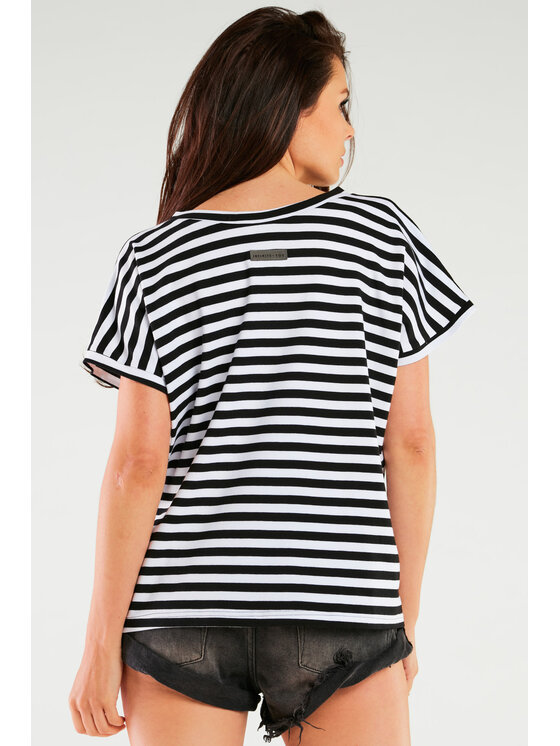 Infinite You Infinite You Bluzka M267 Czarny Basic Fit