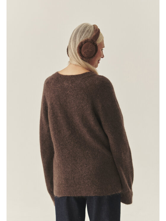 TATUUM TATUUM Sweter LUSHY Brązowy Oversize