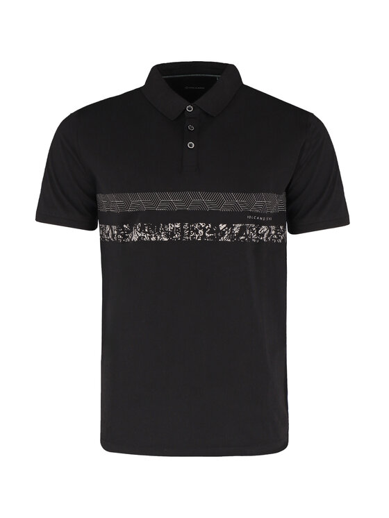 Volcano Volcano Polo O-STEV Czarny Regular Fit