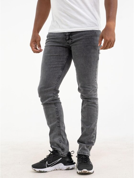 Croll Croll Jeansy Spodnie Jeansowe Croll Basic Slim 6220 Czarne 36 Czarny Slim Fit