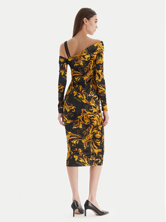 Versace Jeans Couture Versace Jeans Couture Kokteilinė suknelė 79HAO974 JS508 Juoda Slim Fit