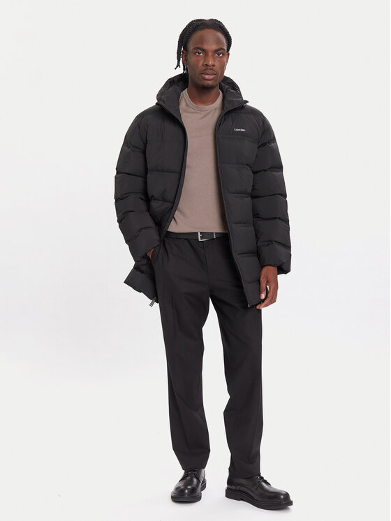 Calvin Klein Calvin Klein Vatovaná bunda LV04LD516G Černá Regular Fit