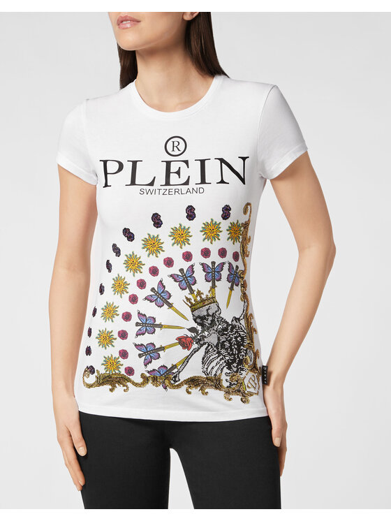PHILIPP PLEIN PHILIPP PLEIN Tričko 3673 Biela Regular Fit
