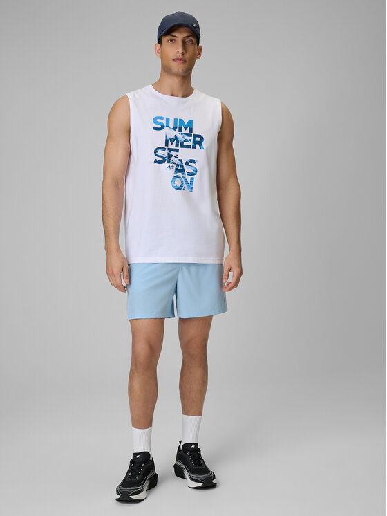 4F 4F Tank top BEACHWEAR Bílá Regular Fit