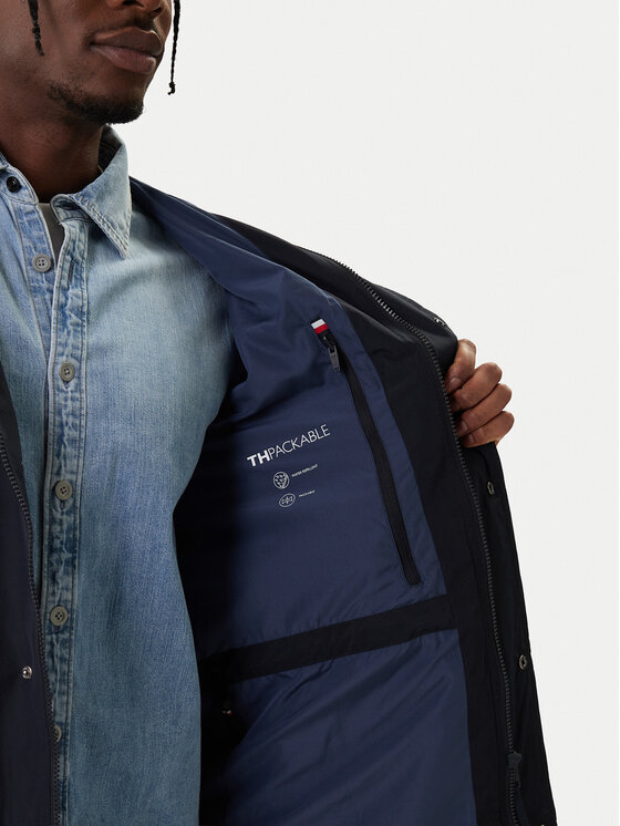 Tommy Hilfiger Tommy Hilfiger Parka MW0MW39645 Tumši zils Regular Fit