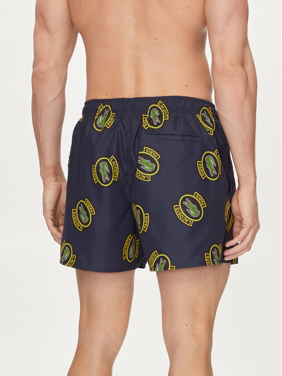 Lacoste Lacoste Plavecké šortky MH7272 Tmavomodrá Regular Fit
