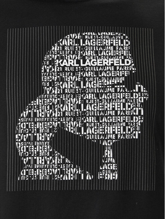 KARL LAGERFELD KARL LAGERFELD Tričko 755075 561252 Čierna Regular Fit