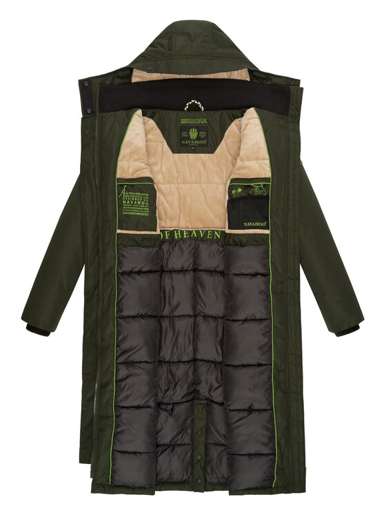 Navahoo Navahoo Kurtka zimowa Hokulanii Zielony Regular Fit