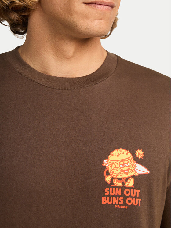 Billabong Billabong T-shirt Gimmicks EBYZT00363 Marrone Regular Fit
