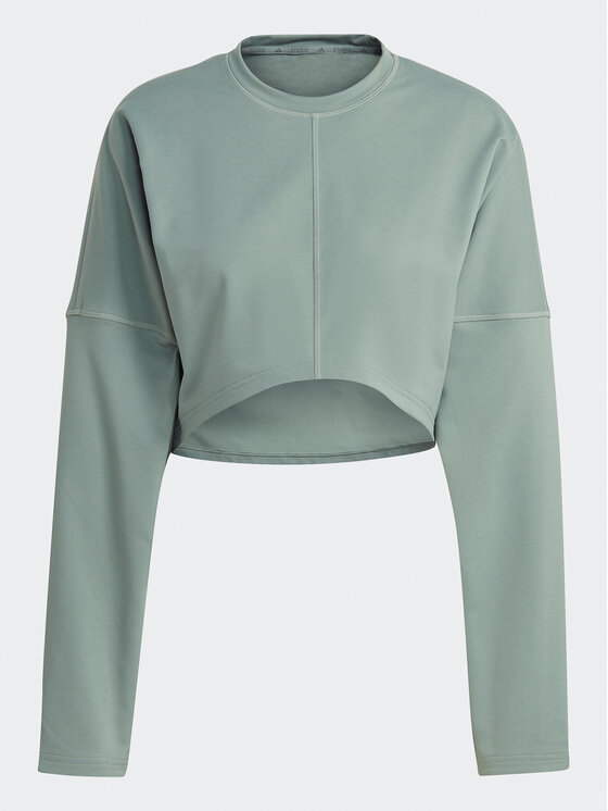 Cropped hotsell sweatshirt green