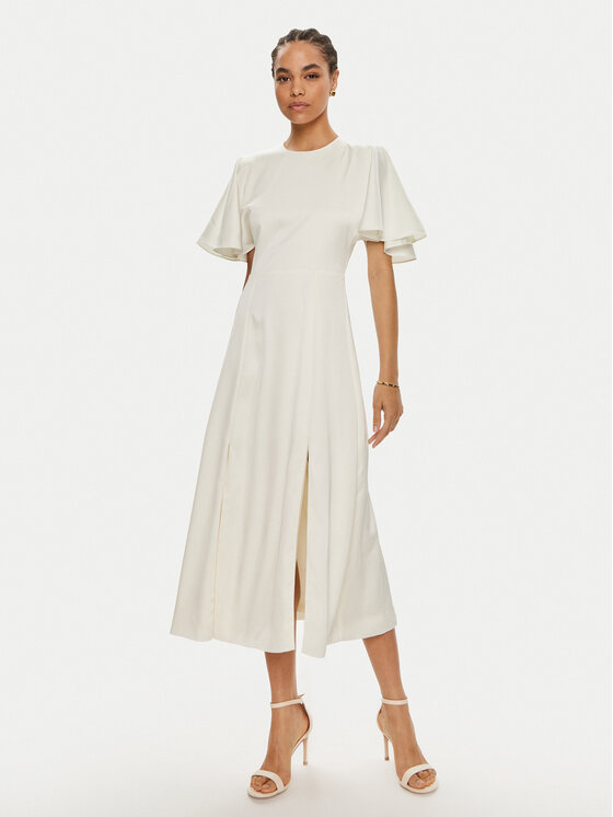 ROTATE ROTATE Coctailkleid 112167857 Écru Regular Fit
