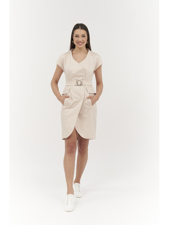 Ciepielewska Ciepielewska Sukienka codzienna CINDY Różowy Flattering Fit