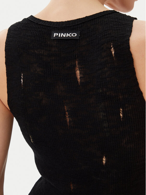 PINKO PINKO Sukienka dzianinowa 105141 A2LP Czarny Slim Fit