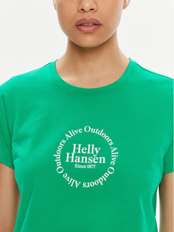 Helly Hansen Helly Hansen T-shirt W Core Graphic T-Shirt 54080 Zelena Regular Fit