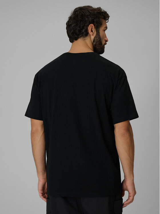4F 4F T-Shirt ESSENTIALS Czarny Loose Fit