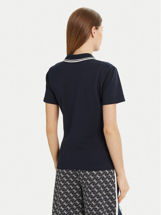 Guess Guess Tricou polo V5GP06 KCOK1 Bleumarin Slim Fit