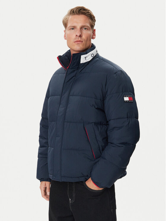 Tommy Jeans Tommy Jeans Žieminė striukė Vail Flag DM0DM23728 Tamsiai mėlyna Regular Fit