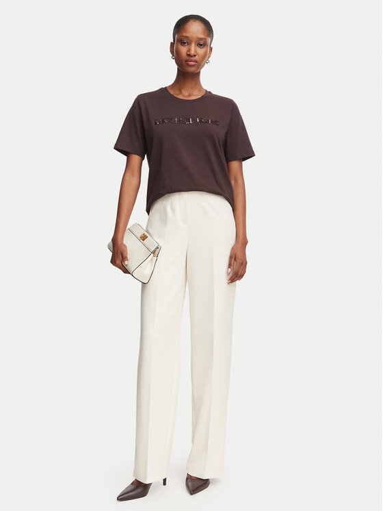 MICHAEL Michael Kors MICHAEL Michael Kors T-Shirt MF6528D97J Σκούρο καφέ Regular Fit